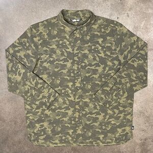The North Face Camo Button Up Long Sleeve Shirt